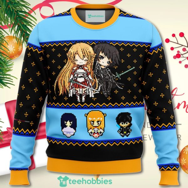 sword art online sprites christmas sweater for men women 1 6XUwL 600x600px Sword Art Online Sprites Christmas Sweater For Men Women