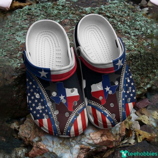 texas flag crocs classic clogs shoes for men women4 600x600px Texas Flag Texas Map Cute Gift Clog Shoes