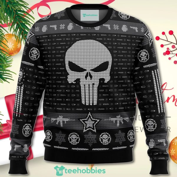 the punisher christmas sweater for men women 1 y8mv4 600x600px The Punisher Christmas Sweater For Men Women