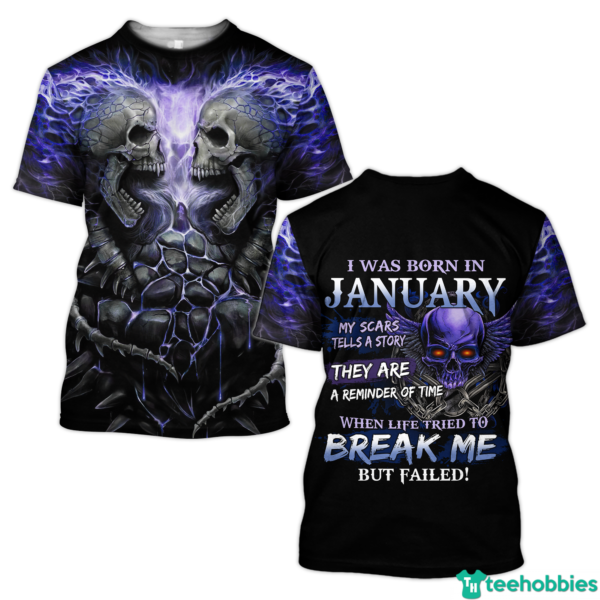 Tmarc Tee January Guy Unisex 3D All Over Printed - 3D T-Shirt - Black