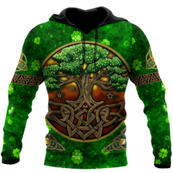 Tree Of Life Irish Saint Patrick’s Day Gift All Over Print 3D Shirt - 3D Hoodie - Green
