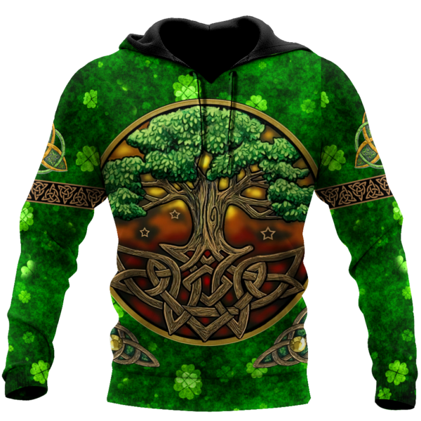 Tree Of Life Irish Saint Patrick’s Day Gift All Over Print 3D Shirt - 3D Hoodie - Green