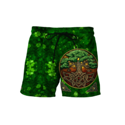 Tree Of Life Irish Saint Patrick’s Day Gift All Over Print 3D Shirt - Short Pant - Green