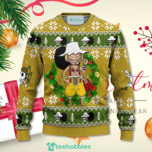 usopp one piece anime christmas sweater xmas for men women 1 UuSww 600x600px Usopp One Piece Anime Christmas Sweater Xmas For Men Women