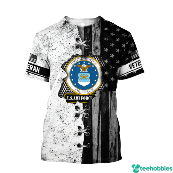 Veteran US Air Force In My Heart For Men And Women 3D All Over Print - 3D T-Shirt - White