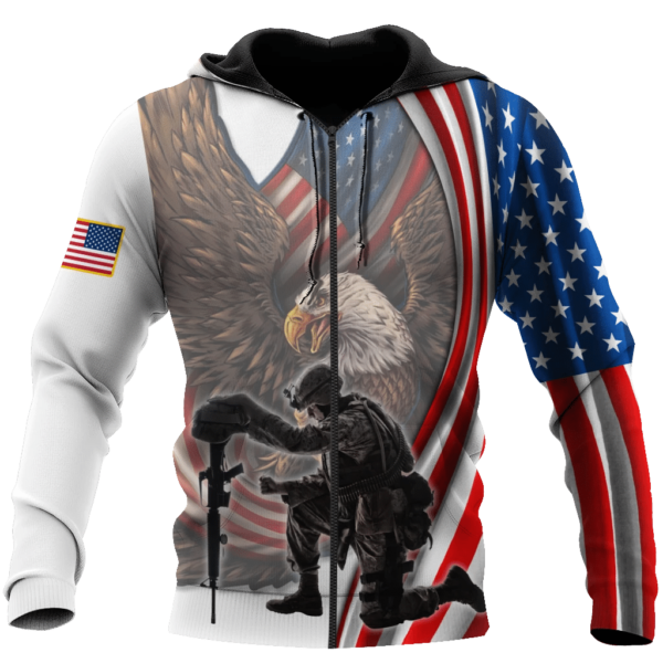 We Don't Know Them All  But We Owe Them All Us Veteran 3D All Over Print Shirt - 3D Zip Hoodie - White