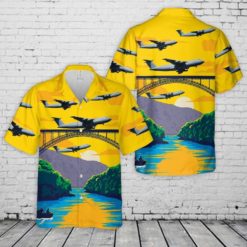 West Virginia Air National Guard Hawaiian Shirt And Short - Hawaiian Shirt - Yellow
