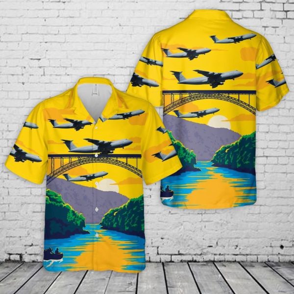 West Virginia Air National Guard Hawaiian Shirt And Short - Hawaiian Shirt - Yellow