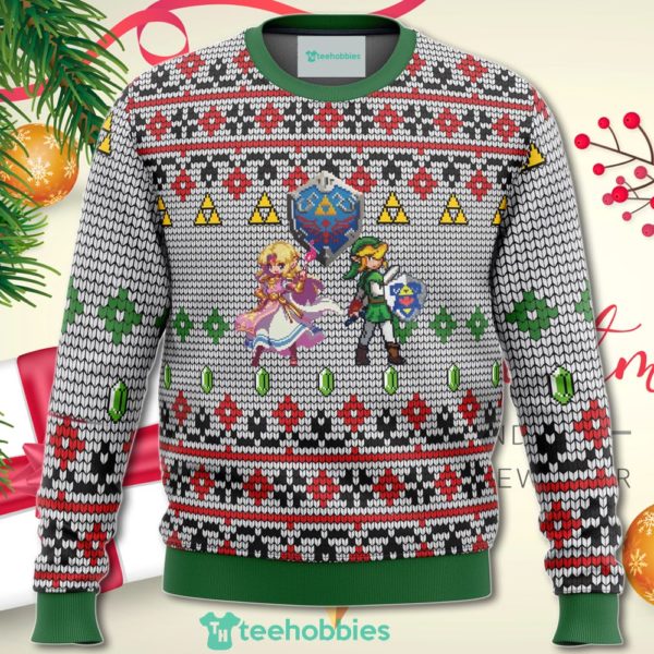 zelda and link christmas sweater for men women 1 qM5or 600x600px Zelda And Link Christmas Sweater For Men Women