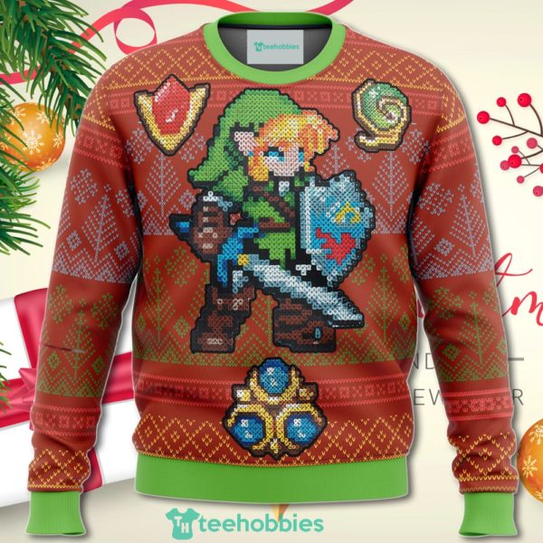 zelda link gems christmas sweater for men women 1 9BI9m 600x600px Zelda Link Gems Christmas Sweater For Men Women