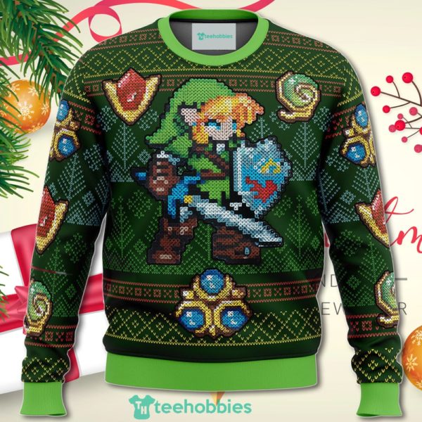 zelda link green christmas sweater for men women 1 7W4Ej 600x600px Zelda Link Green Christmas Sweater For Men Women