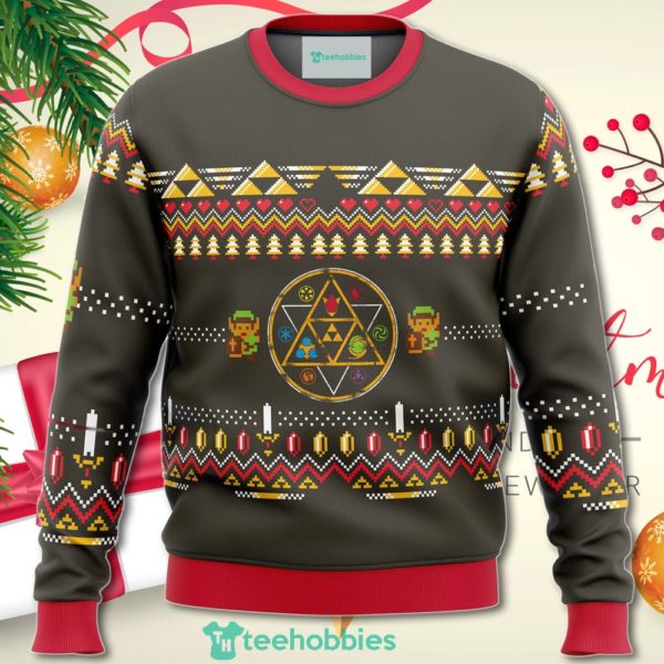 zelda rubies christmas sweater for men women 1 p4luN 600x600px Zelda Rubies Christmas Sweater For Men Women