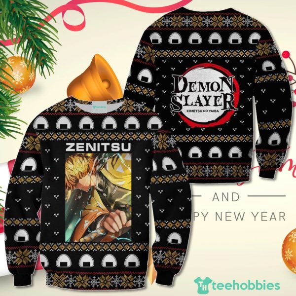 zenitsu agatsuma christmas sweater demon slayer anime custom xmas shirt for men women 1 Dc0ih 600x600px Zenitsu Agatsuma Christmas Sweater Demon Slayer Anime Custom Xmas Shirt For Men Women