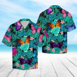 1141a43b072116f9ce017c2c9aabe21c 247x247px Butterfly Tropical Hawaiian Shirt