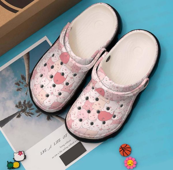 4336ba9049c0a8f5263d1377dab14fcb 600x587px Happy Pigs Unisex Clog Shoes