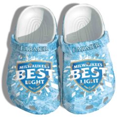5151 247x247px Milwaukee's Best Light Farmer Funny Beer Clog Shoes