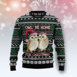 Owl Lover Owl Be Home For Christmas Ugly Christmas Sweater