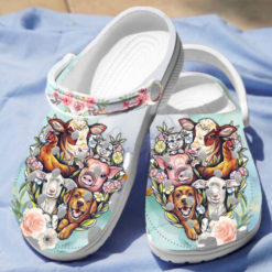 GAB1512105ch ads 3 510x510 1 247x247px Farm Animals Farm Lover Unisex Clog Shoes