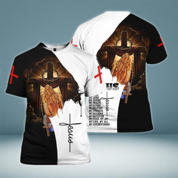 HT4089 Mockup Tee 842425b4 e2f7 407b 98b4 6b60b00a7af9 720x 600x600px Jesus Is My God My All My Everything 3D T Shirt