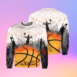Basketball Lover 3D All Over Print Shirt - 3D Sweatshirt - Orange