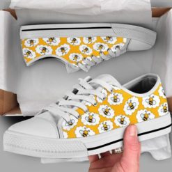 Bee Shoes Bee Gift Low Top Shoes - Men's Shoes - White