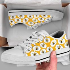 Bee Shoes Bee Gift Low Top Shoes - Women's Shoes - White