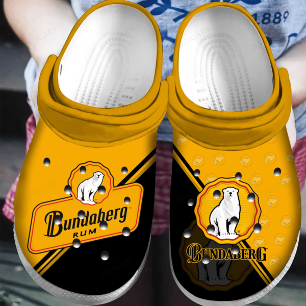 Bundaberg Rum Logo Brand Icon Unisex Clog Shoes-Clog Shoes-Yellow