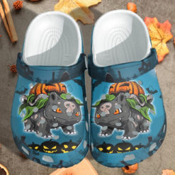 c23 247x247px Pokemon Bulbasaur Pumpkin Halloween Clog Shoes