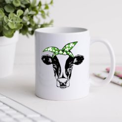 Cow St Patrick's Day Coffee Mug - Mug 11oz - White