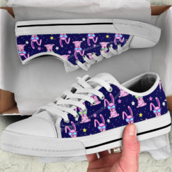 Cute Rabbit Pattern Low Top Shoes - Women's Shoes - Purple