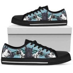 Dog Lover Cool Shoes Best Gift Low Top Shoes - Women's Shoes - Black