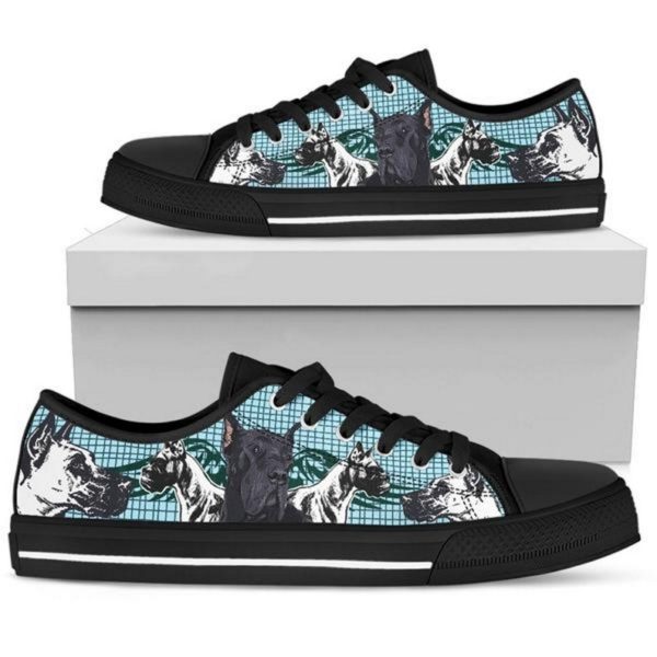 Dog Lover Cool Shoes Best Gift Low Top Shoes - Women's Shoes - Black