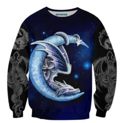 Dragon Lover 3D All Over Print Hoodie - 3D Sweatshirt - Navy Blue