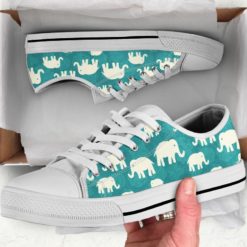 Elephant Shoes Low Top Shoes - Women's Shoes - White