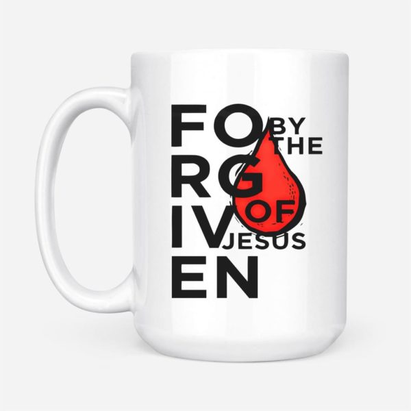 Forgiven By The Blood Of Jesus Coffee Mug - Mug 15oz - White