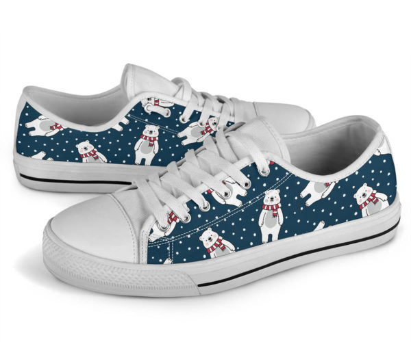 front 3 0a490ec5 668e 4541 a134 38faea88bd7a 2000x 600x500px Warm Bear Winter Pattern Low Top Shoes