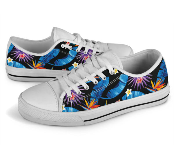 front 3 c0bd1772 64cf 4635 9d63 41a66ee9d50f 2000x 600x500px Flower Hawaiian Pattern Low Top Shoes