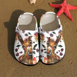 Goat Clog Style For Women Men Unisex Clog Shoes - Clog Shoes - White