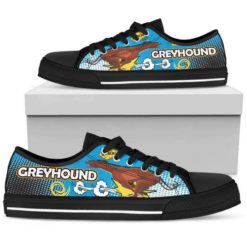 Greyhound Dog Lover Low Top Shoes For Men And Women - Women's Shoes - Blue