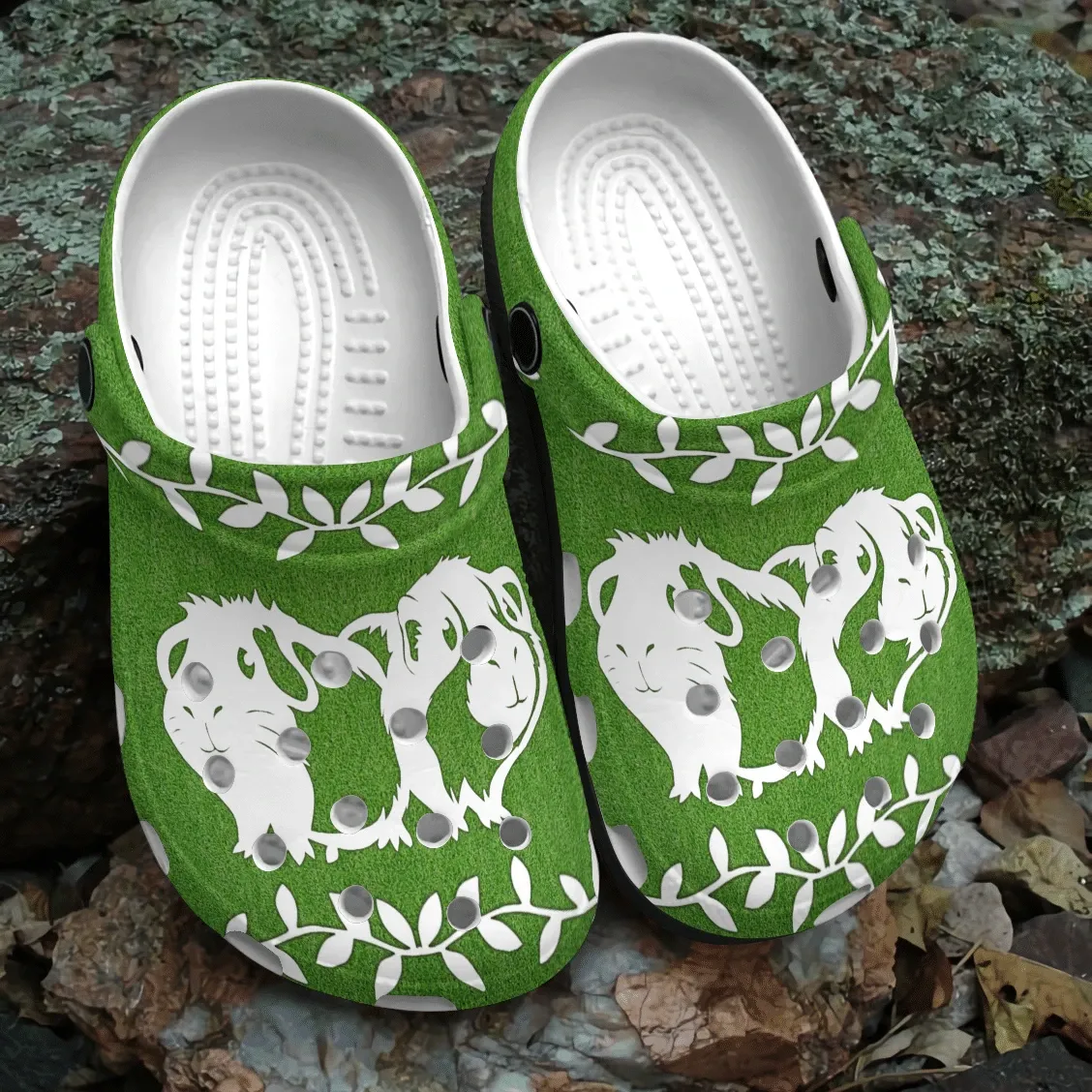 Guinea Pig Unisex Clog Shoes For Men And Women - Clog Shoes - Green