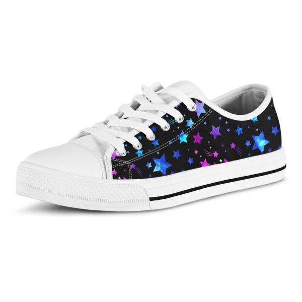 il 794xN.1925339534 j4o9 600x600px Stars Purple Pink Blue Stars Low Top Shoes For Men And Women