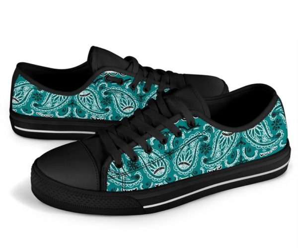 il 794xN.3294501093 7w41 600x500px Teal Bandana For Men And Women Low Top Shoes