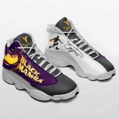 Kobe Bryant La Lakers Basketball Black Mamba Air Jordan 13 Shoes - Women's Air Jordan 13 - Black