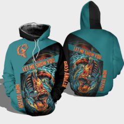 Let Me Show You How To Fish 3D T-Shirt Hoodie - 3D Hoodie - Black