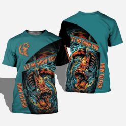 Let Me Show You How To Fish 3D T-Shirt Hoodie - 3D T-Shirt - Black