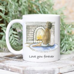 Love You Forever Relationship Valentine Coffee Mug - Mug 11oz - White
