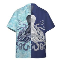 Octopus Summer Beach Hawaiian Shirt And Short Pant - Hawaiian Shirt - Blue