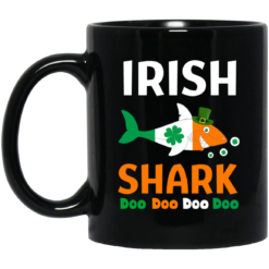 Patrick's Day Irish Shark Doo Doo Doo Coffee Mug - Mug 11oz - Black