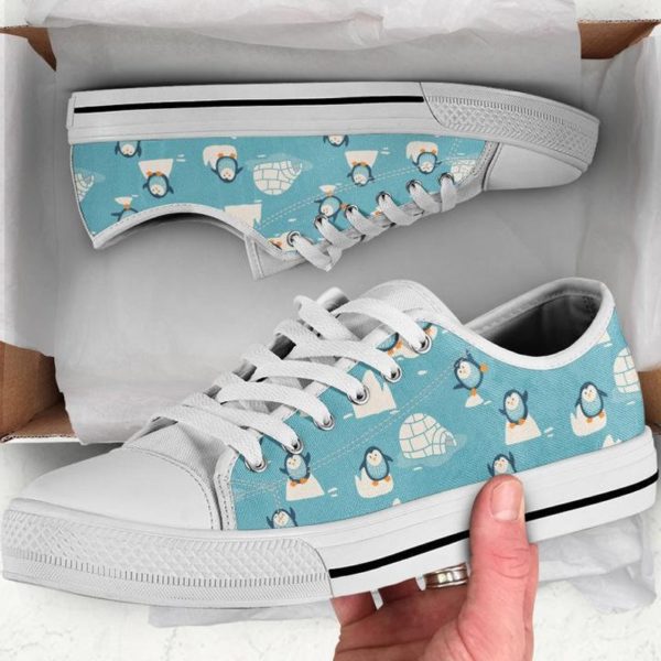 Penguin Shoes For Men And Women Low Top Shoes - Men's Shoes - White
