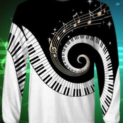 piano musical instrument 3d all over print 3d sweatshirt black s 247x247px Piano Musical Instrument 3D All Over Print